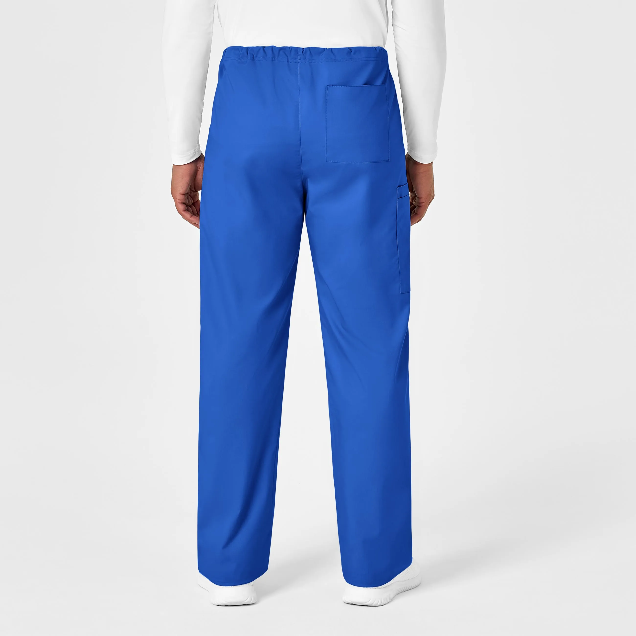 WonderWORK Unisex Drawstring Cargo Scrub Pant - Royal