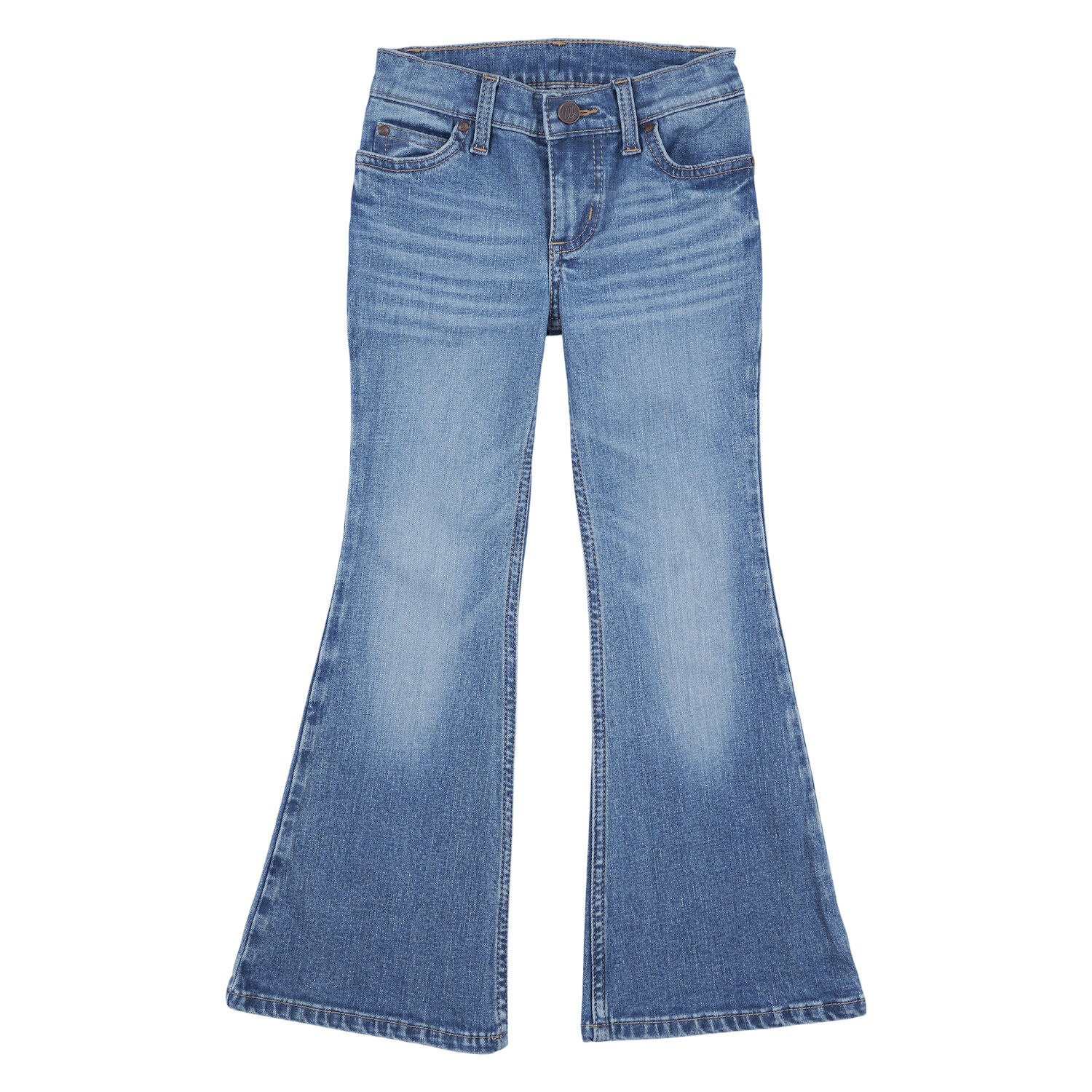 Wrangler® Western Girl's Flare Jean in Light Denim