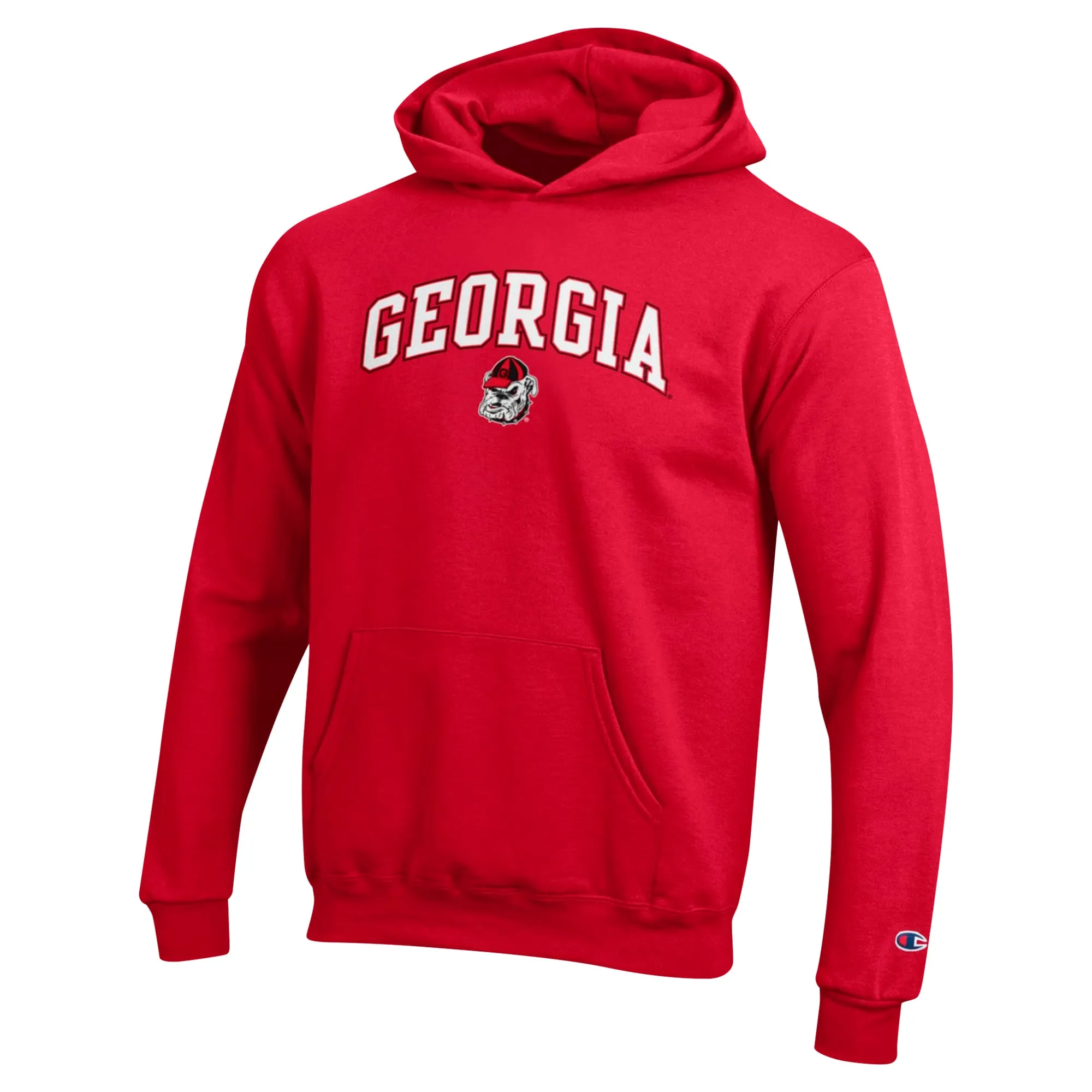 Youth Champion Red Georgia Bulldogs Campus Pullover Hoodie